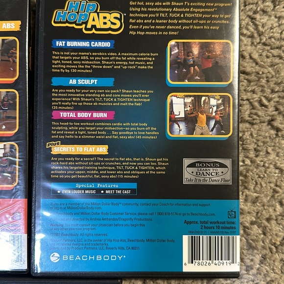 BEACHBODY HIP HOP ABS DVDS - Picture 4 of 6